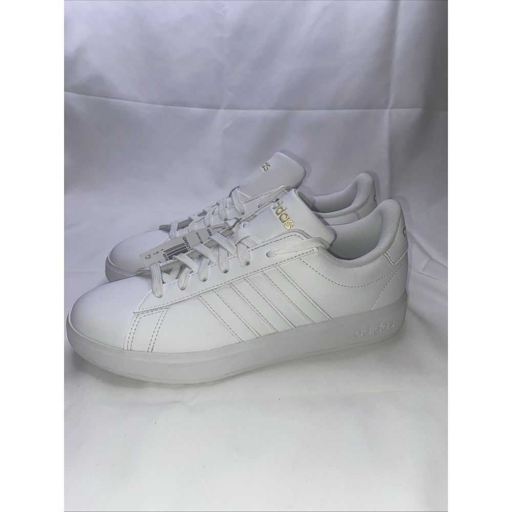 Adidas Grand Court 2.0 Women's Sneakers All White Size 7.5 GW9213. New #369 - Picture 3 of 9
